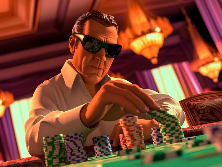 Meja Baccarat Mini bertema edwinslot